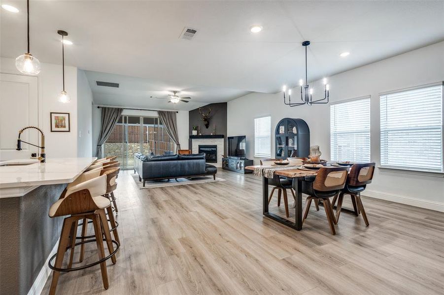 Furnished interior view inside a new home in Ashford Park - Texana Series, Corinth (Image 8).