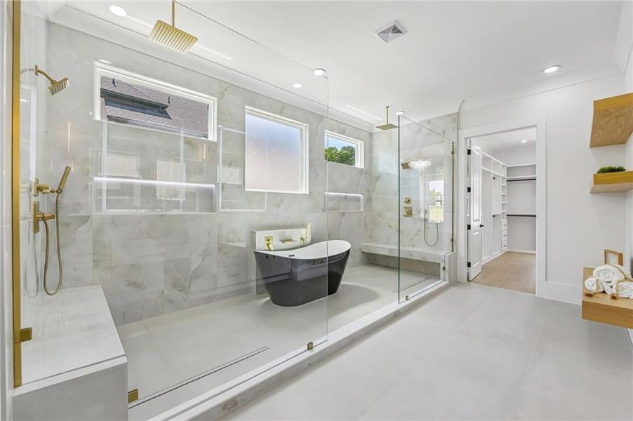 Furnished interior view inside a new home in , Buford (Image 36).