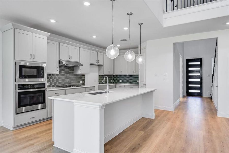 Furnished interior view inside a new home in Highland Lakes 50s, McKinney (Image 16). Furnished interior view inside a new home in Highland Lakes 50s, McKinney (Image 16).