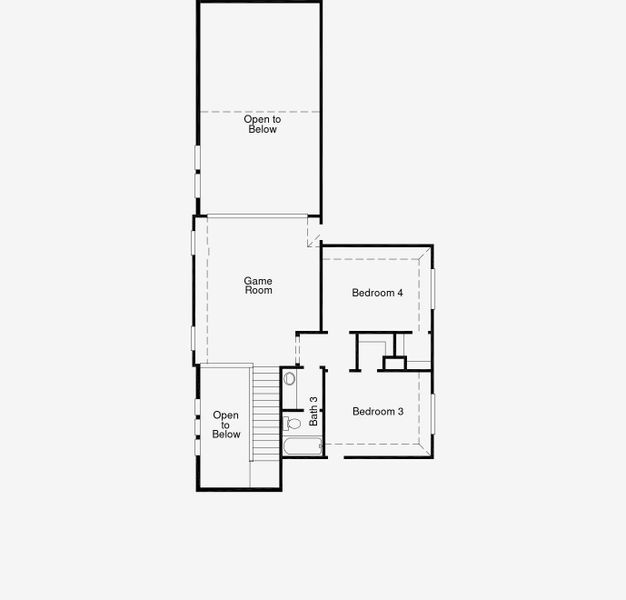 2D floor plan layout of this home in Escondido, Magnolia, TX (Image 3).
