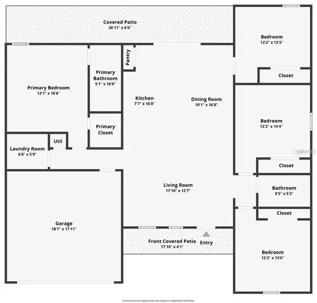 2D floor plan layout of this home in , Citrus Springs, FL (Image 5). 2D floor plan layout of this home in , Citrus Springs, FL (Image 5).