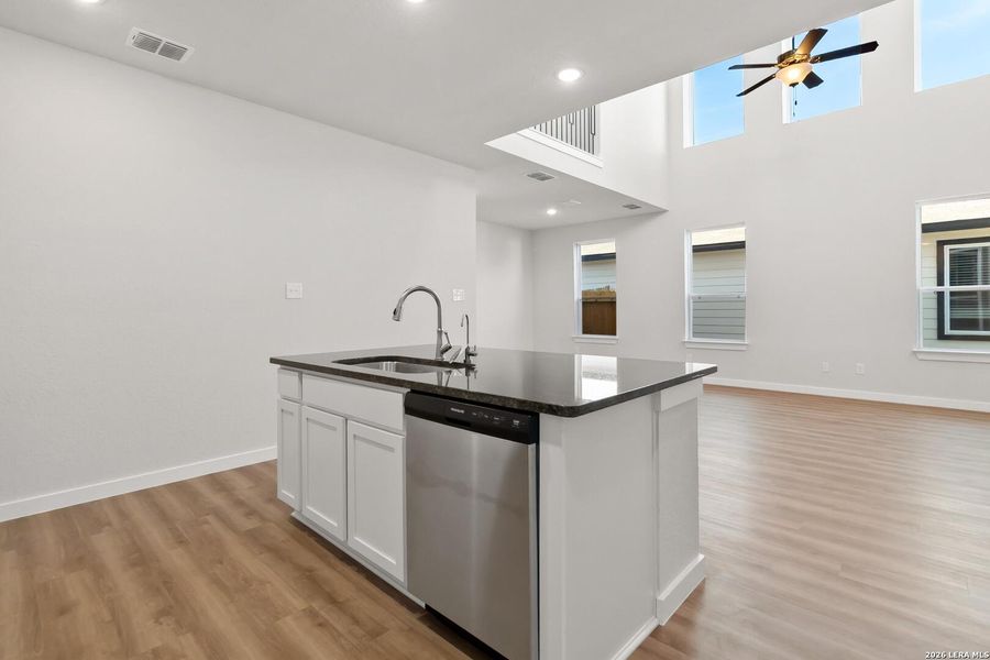 Furnished interior view inside a new home in Red Hawk Landing, San Antonio (Image 7).