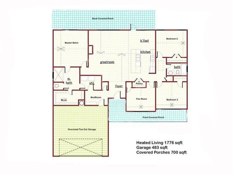 2D floor plan layout of this home in , Cleveland, GA (Image 5).