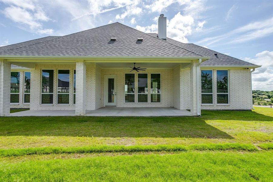 Exterior details and patio area of a home in , Azle (Image 26).