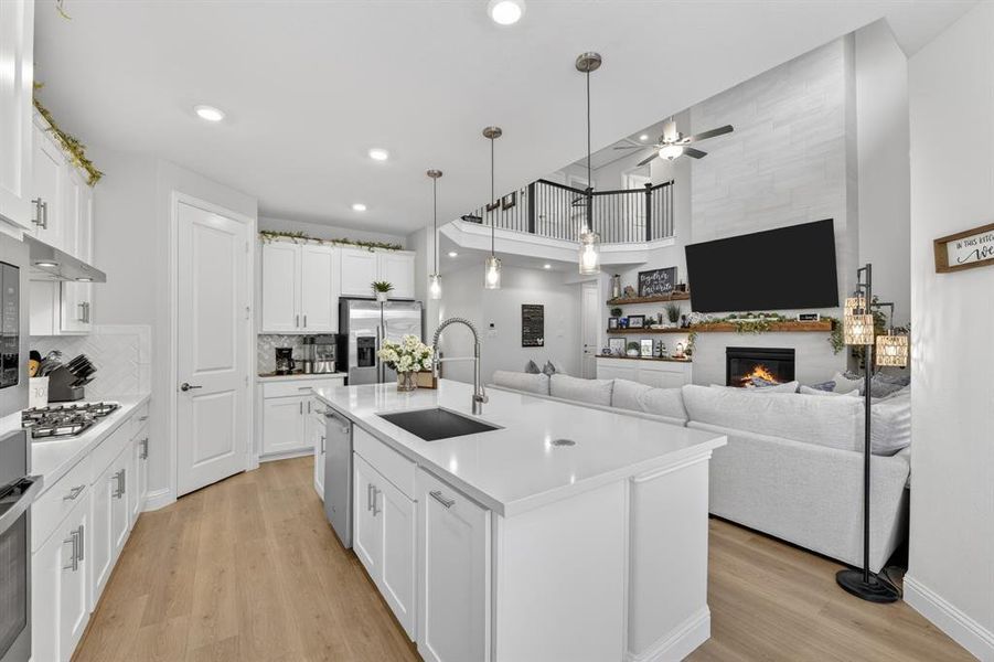 Furnished interior view inside a new home in South Oak, Lakewood Village (Image 18).
