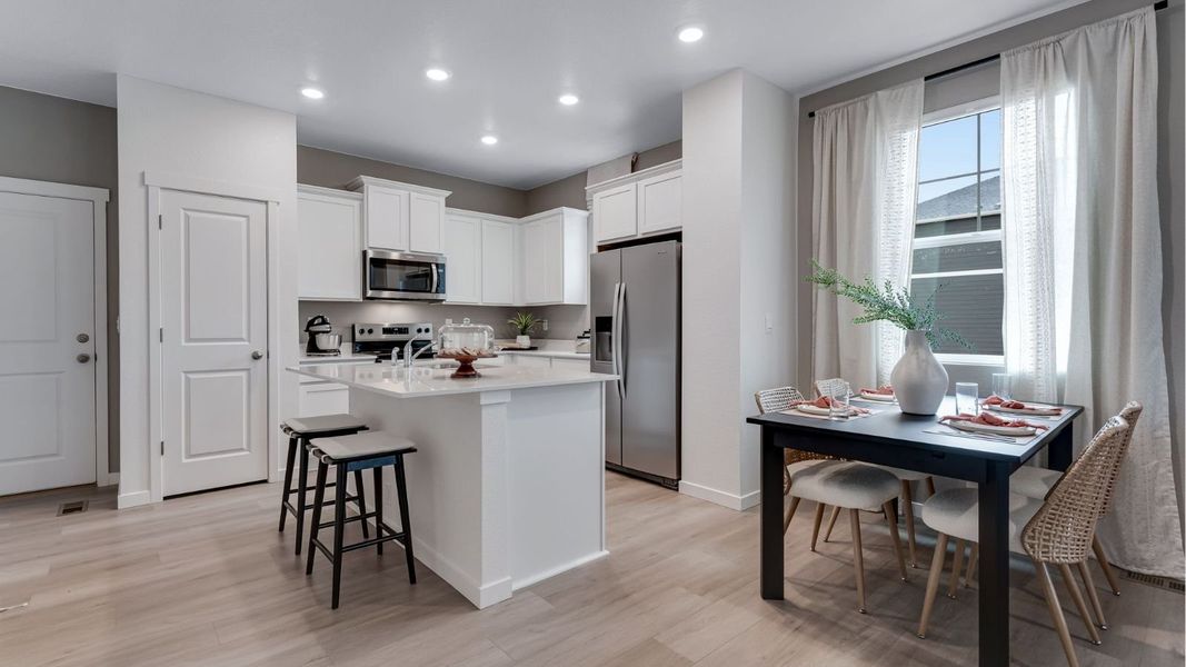 Furnished interior view inside a new home in Settlers Crossing, Commerce City (Image 7).