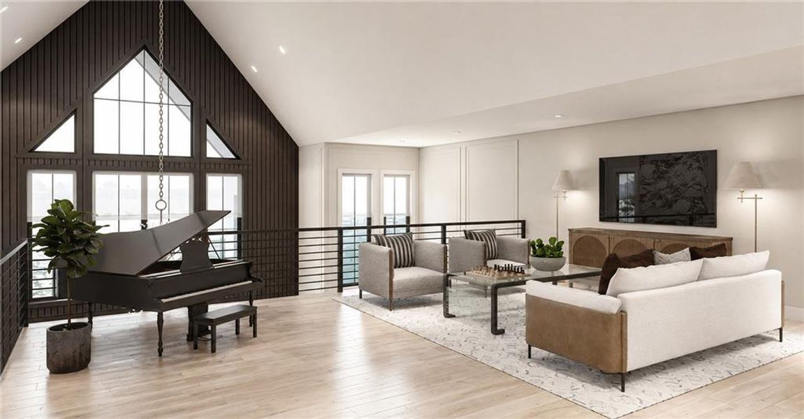 Furnished interior view inside a new home in , Atlanta (Image 15).