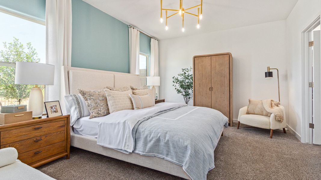 Furnished interior view inside a new home in Saguaro Bloom, Marana (Image 17). Furnished interior view inside a new home in Saguaro Bloom, Marana (Image 17).