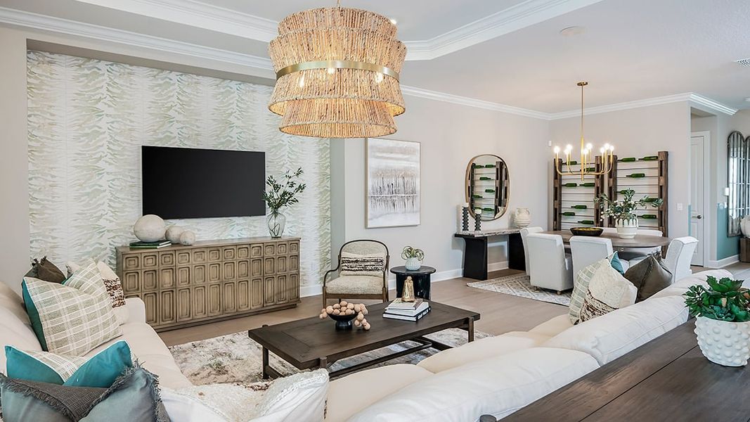 Representative furnished interior of a home built from the Pallazio by Taylor Morrison in Astor Creek Golf and Country Club, Port St. Lucie (Image 7).