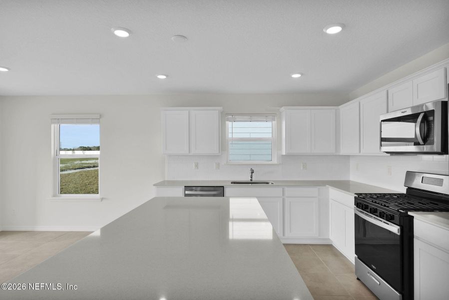Furnished interior view inside a new home in Wells Landing, Jacksonville (Image 8).