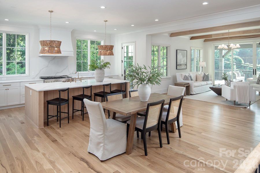 Furnished interior view inside a new home in , Charlotte (Image 9).