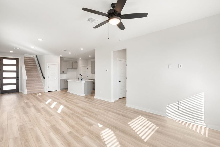 Spacious, unfurnished interior of a new home in Union Collection at Park Central, Georgetown (Image 22).