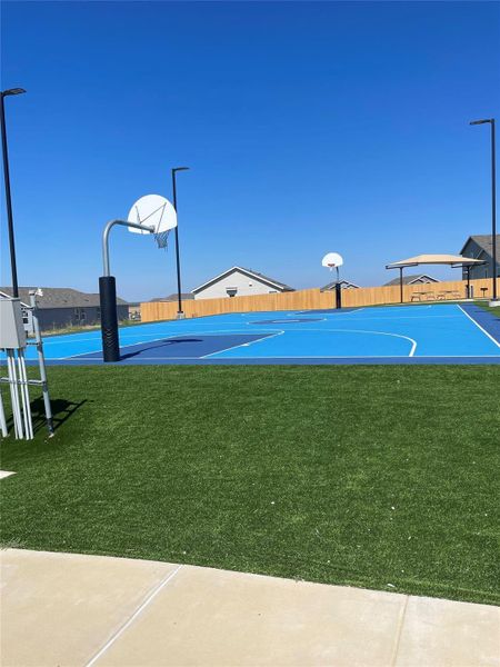 View of basketball court with community basketball court