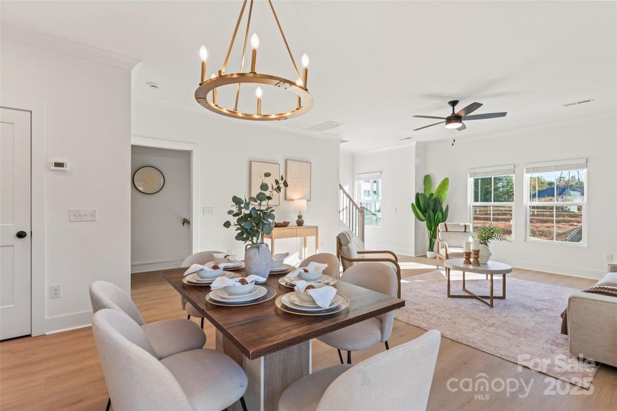 Furnished interior view inside a new home in , Fort Mill (Image 25).