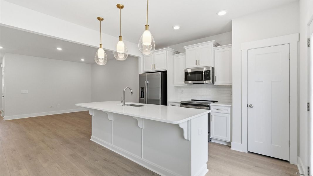 Furnished interior view inside a new home in Gresham Station, Simpsonville (Image 12).