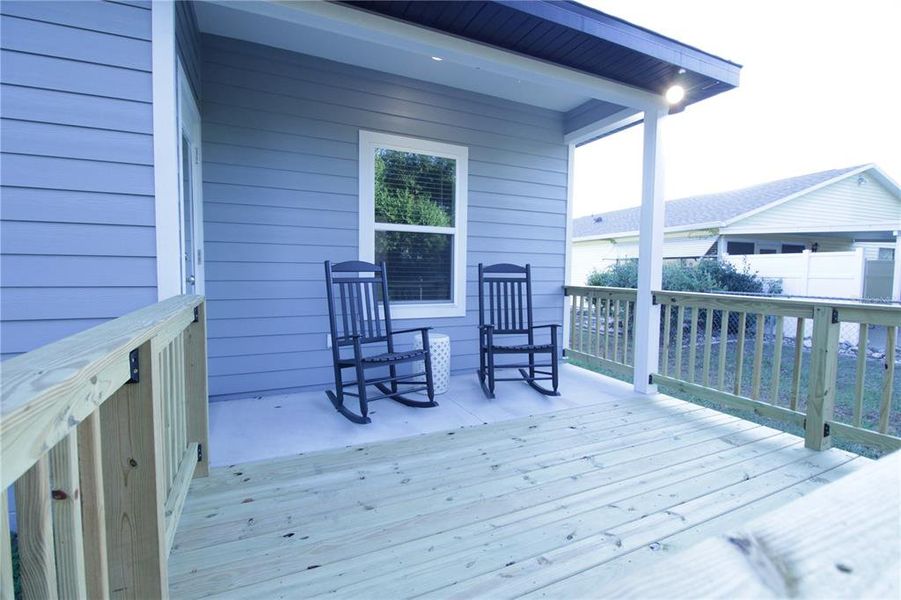 Exterior details and patio area of a home in , Lake City (Image 20). Exterior details and patio area of a home in , Lake City (Image 20).