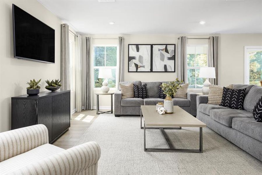 Representative furnished interior of a home built from the Sequoia by Ryan Homes in Laney Farms, Pageland (Image 7).