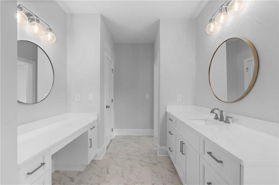 Furnished interior view inside a new home in Bellwyn, Johns Creek (Image 4).