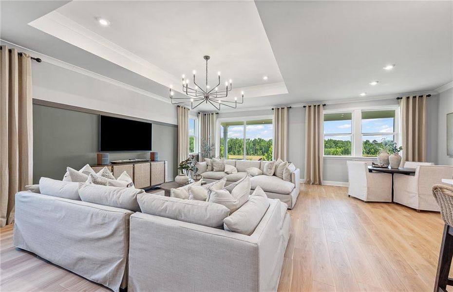 Furnished interior view inside a new home in Overland, Locust Grove (Image 4).