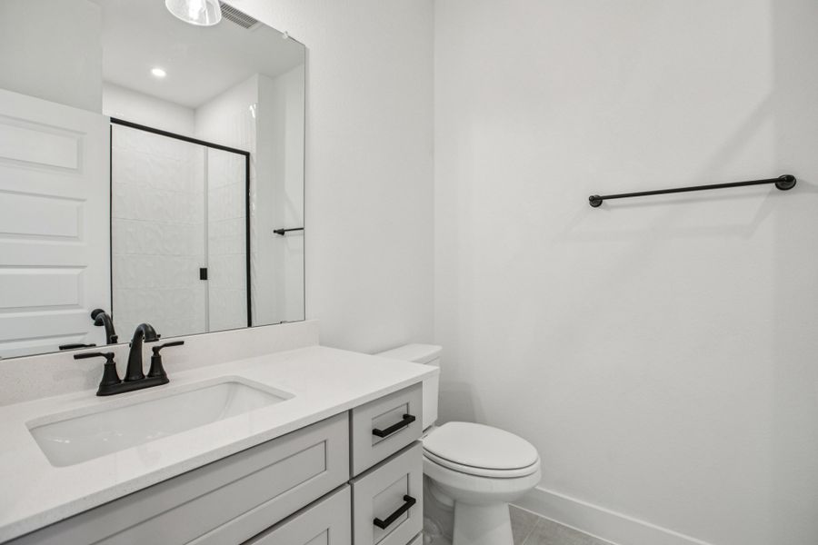 Furnished interior view inside a new home in Koenig Townhomes, Austin (Image 10).