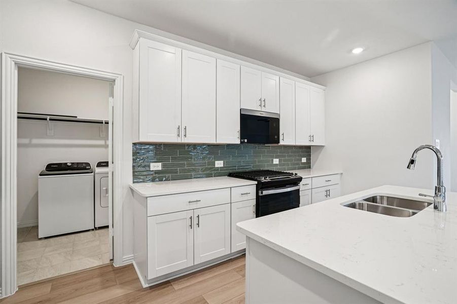 Furnished interior view inside a new home in Southridge - Spring Series, McKinney (Image 11). Furnished interior view inside a new home in Southridge - Spring Series, McKinney (Image 11).