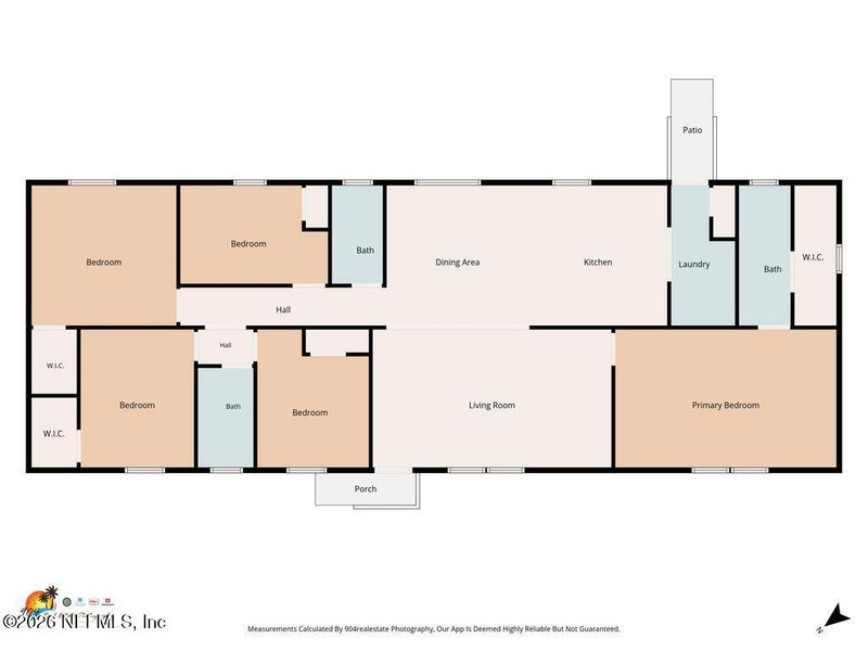 2D floor plan layout of this home in , Middleburg, FL (Image 3).