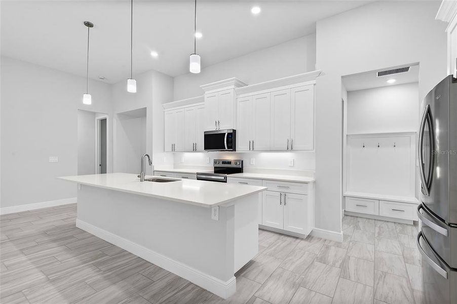 Furnished interior view inside a new home in , Geneva (Image 8).