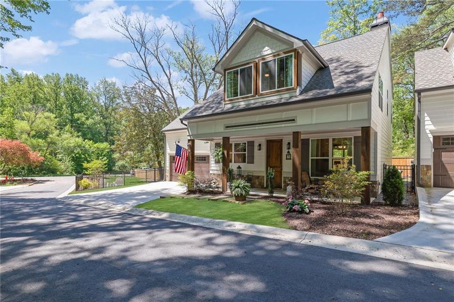 Front exterior of a new home in , Canton, GA, highlighting curb appeal (Image 23).