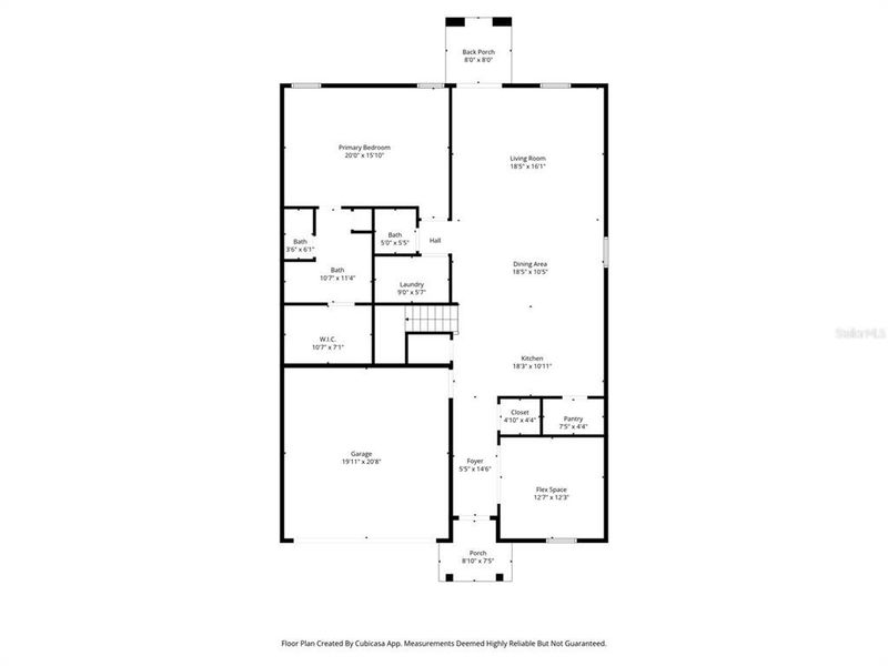 2D floor plan layout of this home in , Land O' Lakes, FL (Image 7).