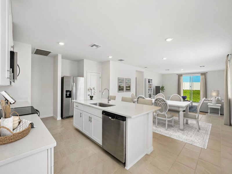Furnished interior view inside a new home in Two Rivers - Premier Series, Zephyrhills (Image 5).