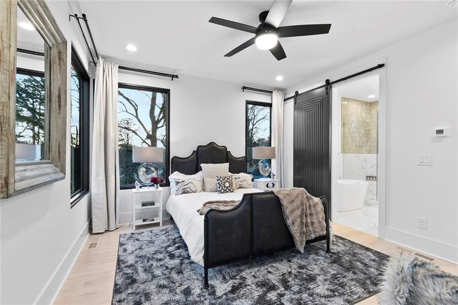 Furnished interior view inside a new home in , Atlanta (Image 29).