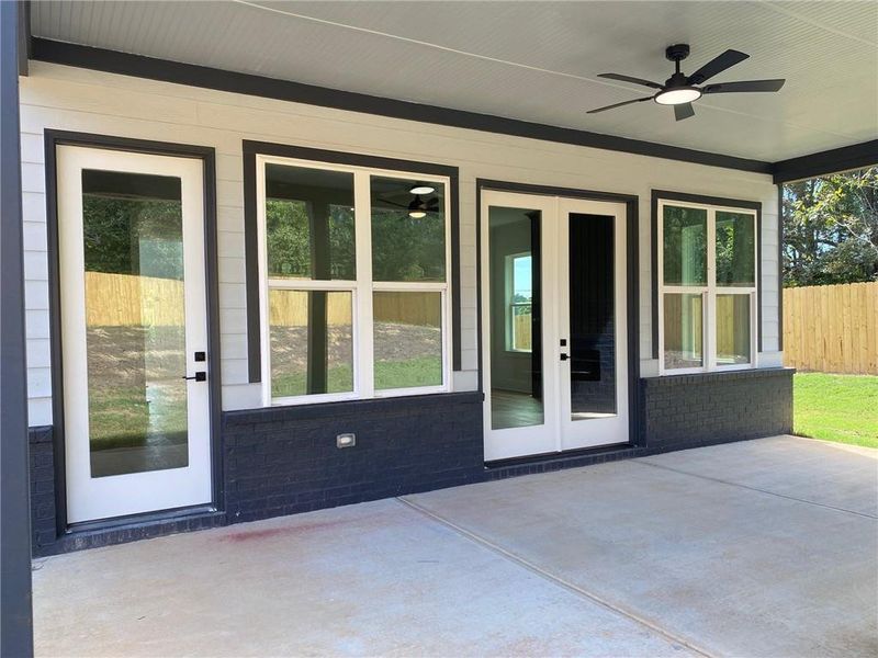 Exterior details and patio area of a home in , Snellville (Image 32).