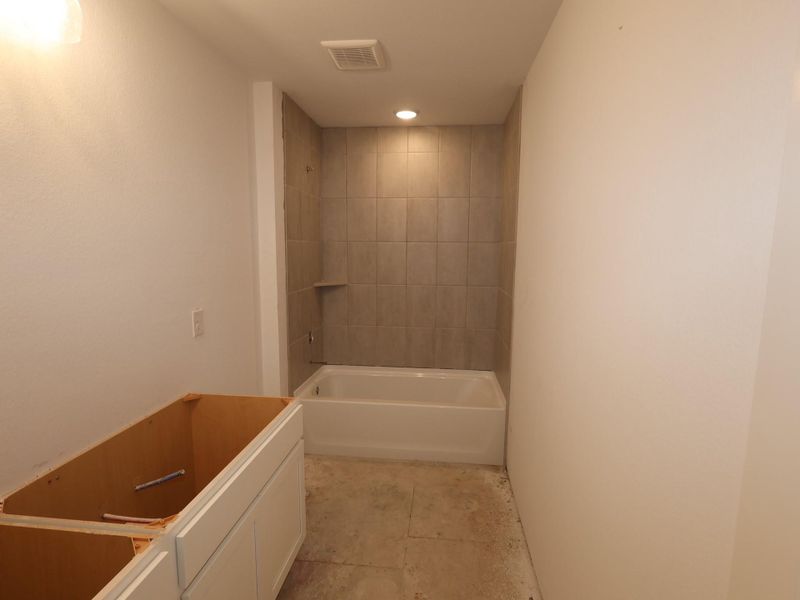 In-progress construction of a new home in Lago Mar, Santa Fe, TX (Image 17).