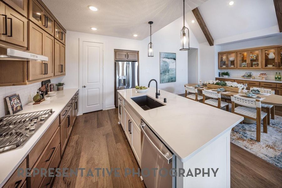 Furnished interior view inside a new home in ARTAVIA, Conroe (Image 7).