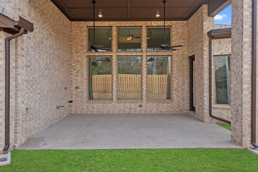 Exterior details and patio area of a home in COLTON, Montgomery (Image 3).
