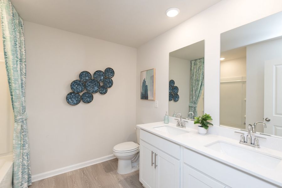 Furnished interior view inside a new home in Preserve at Mountain Creek, Pendergrass (Image 16).