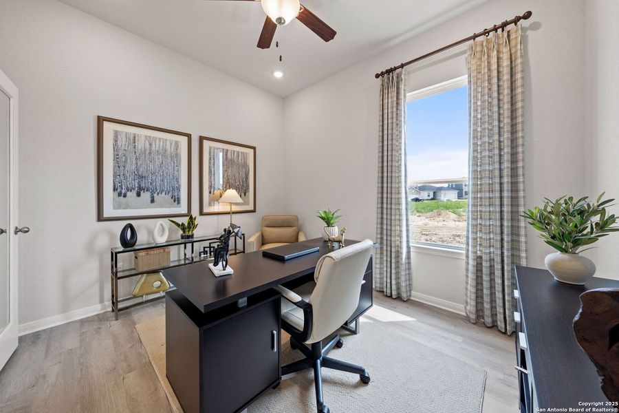 Furnished interior view inside a new home in Applewhite Meadows, San Antonio (Image 24). Furnished interior view inside a new home in Applewhite Meadows, San Antonio (Image 24).