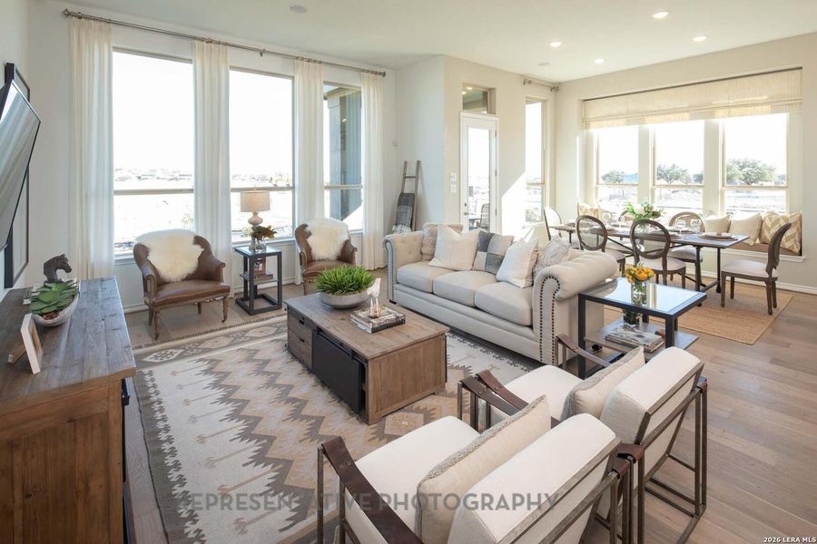 Furnished interior view inside a new home in Davis Ranch, San Antonio (Image 18).