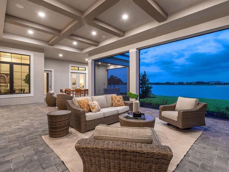 Exterior details and patio area of a home in , Sarasota (Image 45).