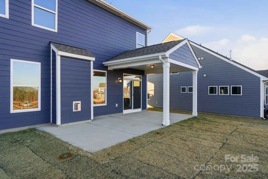 Exterior details and patio area of a home in The Meadows at Laurelbrook, Sherrills Ford (Image 27).