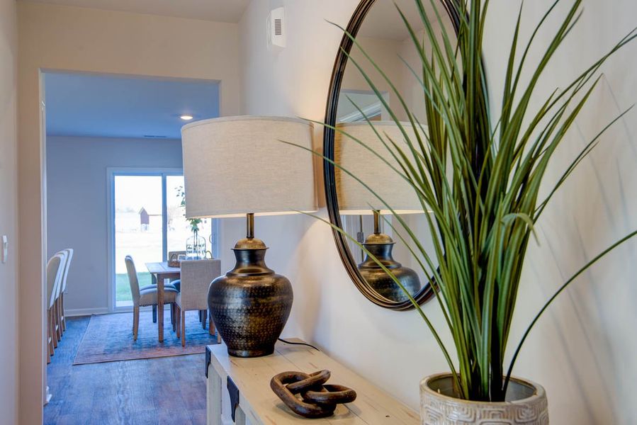 Representative furnished interior of a home built from the Penwell by D.R. Horton in Carter Ridge, Greenville (Image 5).