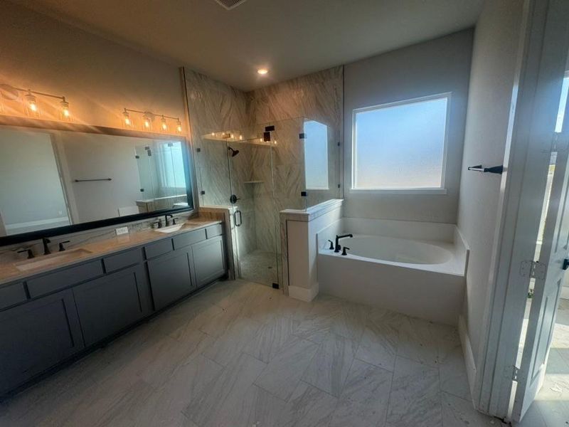 In-progress construction of a new home in King Crossing Estates, Van Alstyne, TX (Image 8).