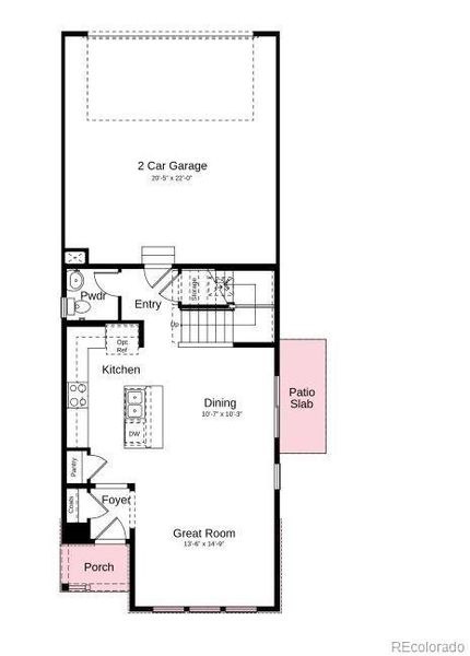 Structural options added include: patio off of dining area.