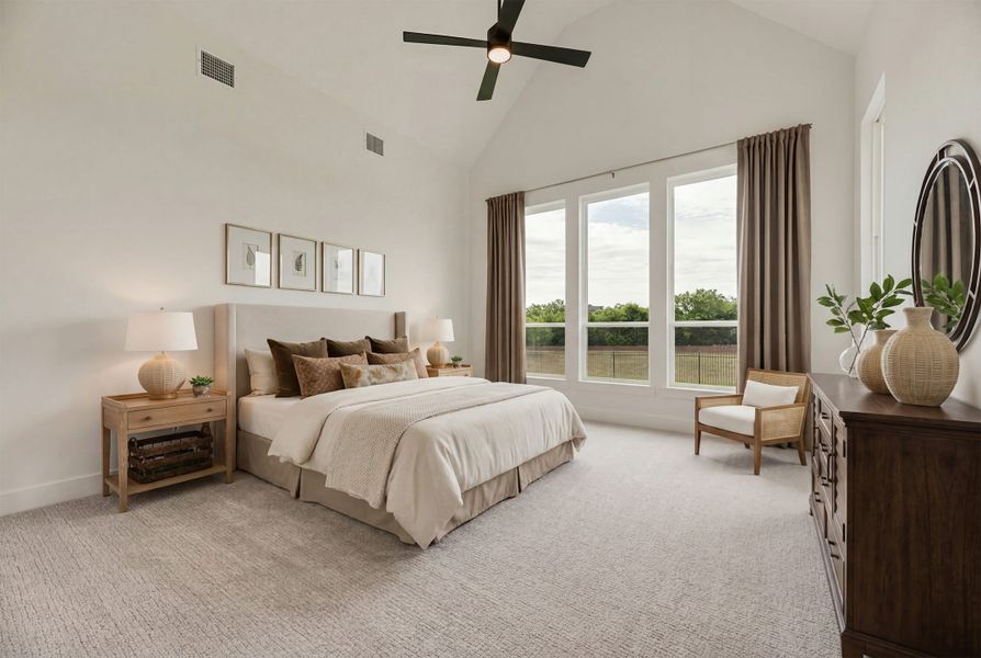 Furnished interior view inside a new home in Light Farms Graham/Reagan, Celina (Image 17). Furnished interior view inside a new home in Light Farms Graham/Reagan, Celina (Image 17).