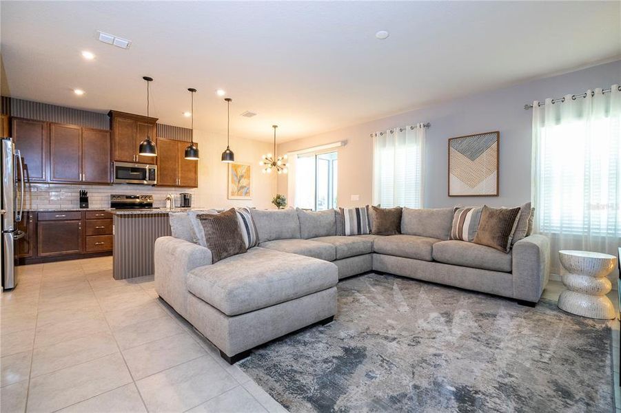 Furnished interior view inside a new home in , St. Cloud (Image 33).
