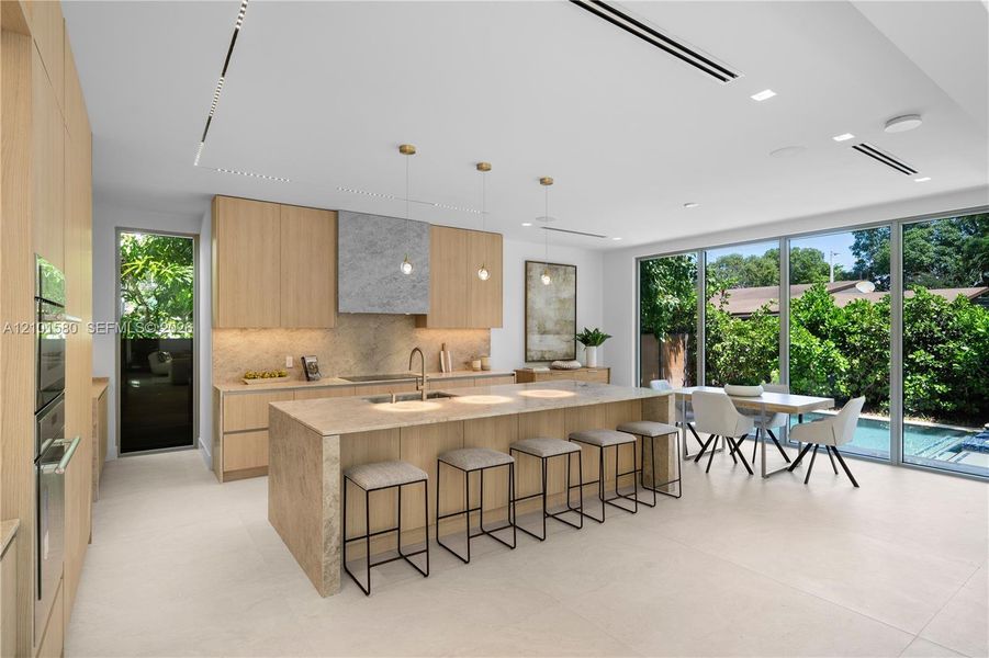 Furnished interior view inside a new home in , Miami (Image 11).