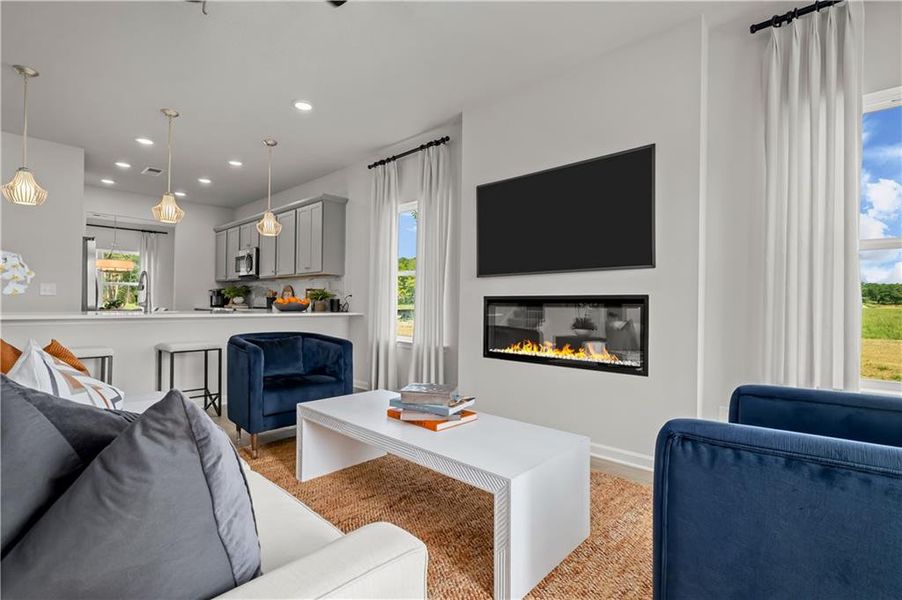 Furnished interior view inside a new home in Capstone Estates, Apison (Image 42).