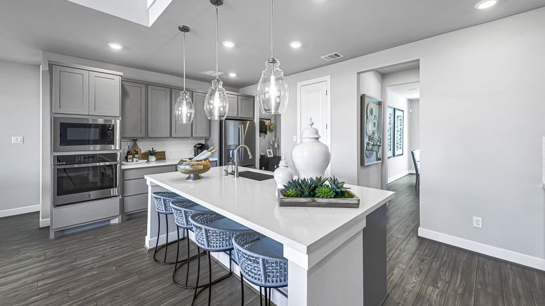 Furnished interior view inside a new home in Avalon at Cypress, Cypress (Image 14).