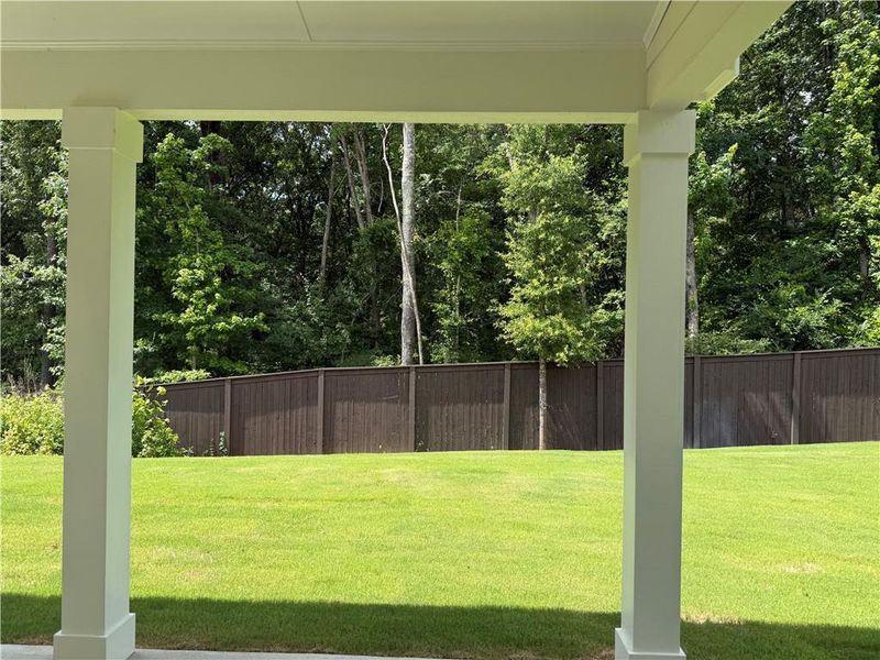 Exterior details and patio area of a home in Rosewood Lake Estates, Hoschton (Image 26).