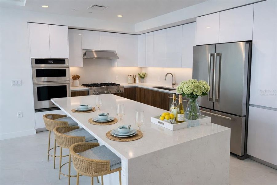 Furnished interior view inside a new home in , St. Petersburg (Image 9).